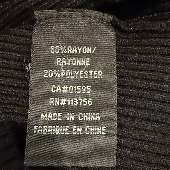 Black Ribbed Knit Sweater - Picture 13 of 13